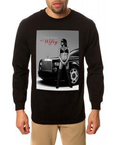 The Wifey Long Sleeve Tee in Black