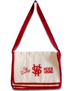 Stay Winning Red Messenger Bag