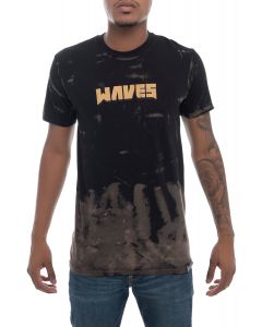 The Bleach Wave Digital Tee in Black