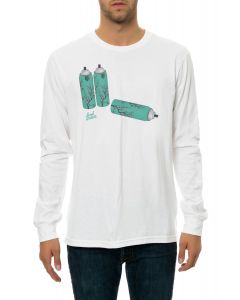 The Green Tea Long Sleeve Tee in White