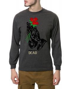 The Originality is Dead LS Tee in Charcoal