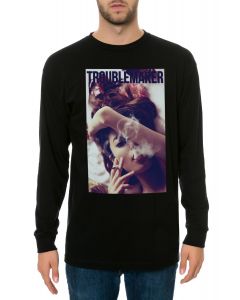 The Troublemaker LS Tee in Black