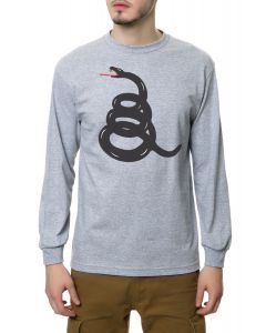 The Black Mamba Long Sleeve Tee in Heather Grey