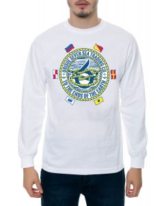 The 7 Sea Trading Company Long Sleeve Tee in White
