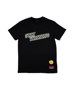 Stay Winning Golden State Retro Black Tee