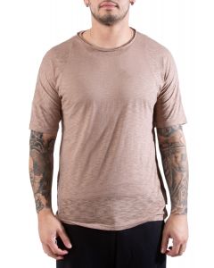 Gator Off Shoulder Tee in Brown