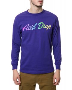 The Acid Drop Long Sleeve Tee in Purple