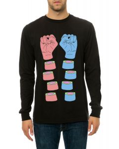 The Wrist Wrist Long Sleeve Tee in Black