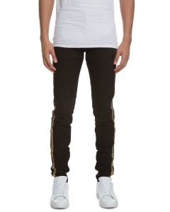 golden denim track pants