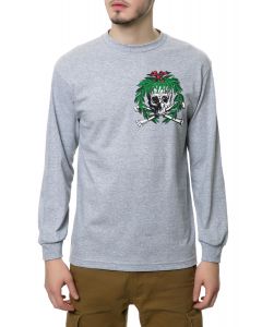 The Tis the Season Long Sleeve Tee in Heather Grey