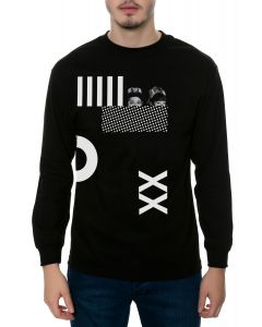The X and O Long Sleeve Tee in Black