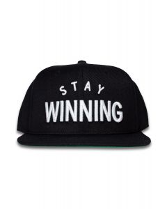 Stay Winning Black Snap Back Hat