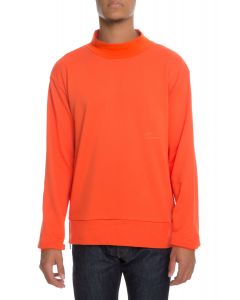 The Jackal Mock Crewneck in Safety Orange