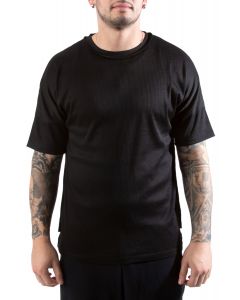 Lion Off Shoulder Tee in Black