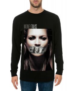 The Money Talks LS Tee in Black