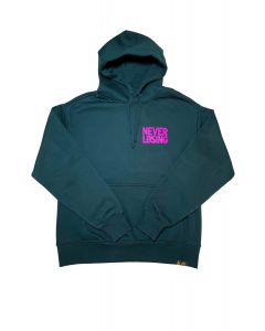 Stay Winning "Never Give Up" Pine Green Hoodie