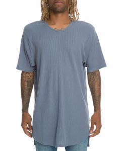 The SS CF Seam Dual Hem Thermal Tee in Slate