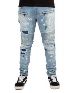 Anderson Biker Denim in Vintage Blue