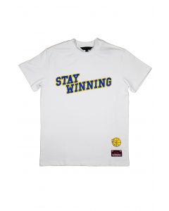 Stay Winning Golden State Retro White Tee