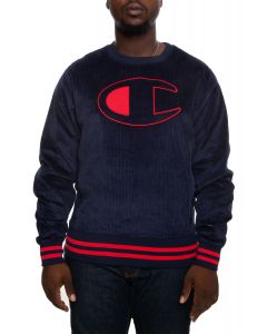 champion corduroy crew neck sweatshirt