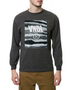 The Snakedye Block Logo LS Tee in Charcoal