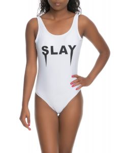 The Slay Day Body Suit in White
