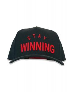 Stay Winning Black/Red Snapback Hat