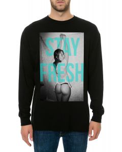 The Stay Fresh Long Sleeve Tee in Black