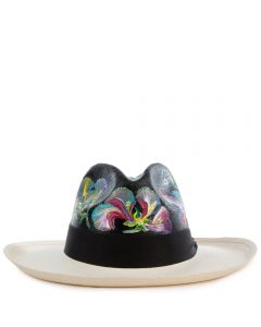 Flores De Invierno Panama Hat Size L