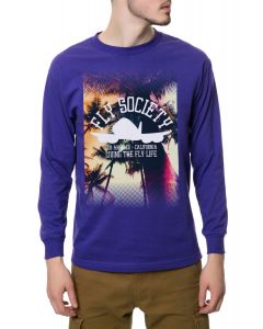 The Fly Life Long Sleeve Tee in Purple