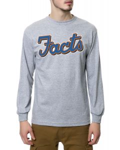 The Facts Long Sleeve Tee in Heather Grey