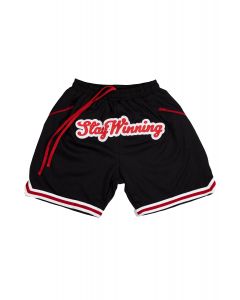 Stay Winning Black/Red Mesh Shorts