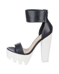 Platform Heel Vive 04 Black/White