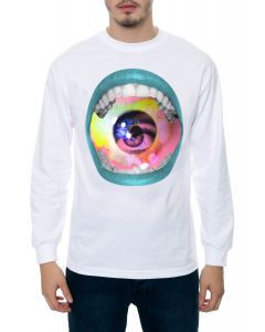 The Eye of the Beholder Long Sleeve Tee in White