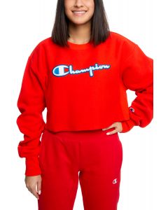 Reverse Weave Cropped Crew