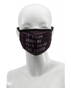 Too Close Face Mask in Black