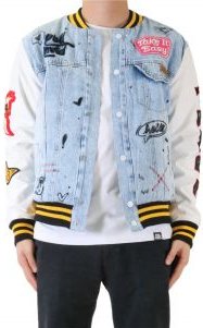 NEW NILA Padded Washing Denim Bomber Jacket