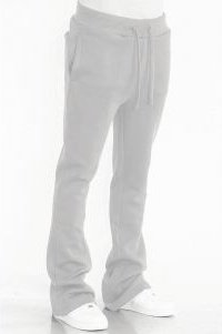 Solid Flare Stacked Track Pants