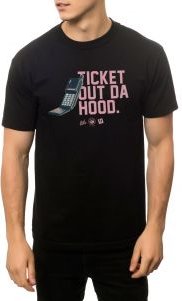 The Ticket Out Tee in Black