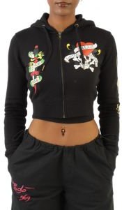 Skull Zip Up Hoodie 