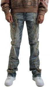 Tribal Flare Stacked Jeans