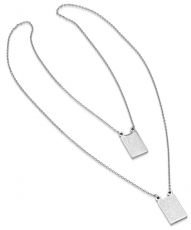 Our Lady Mount Carmel Rectangle Scapular Necklace