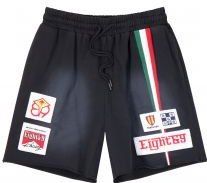 Horsepower French Terry Patched Out Shorts Black