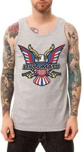 The Eagle Logo Tank in Heather Grey