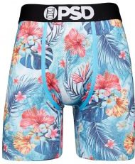 Blue Aqua Floral Boxer Briefs