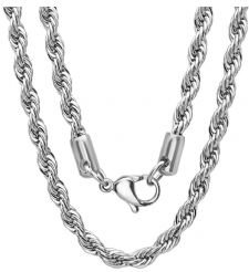 Twisted Rope Chain Necklace