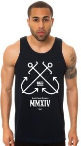The Anchor Tank Top in Navy