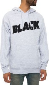 The Black Wave Hoodie in Heather Grey