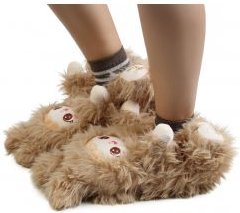 Doll Fuzzy Slippers 