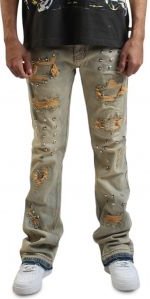 Multi Stud Flare Jean